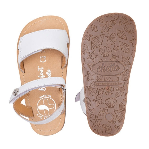 Sandália com Velcro Branco - Chetto