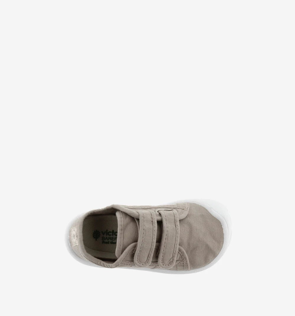 Sapatilha de Lona Velcro Beje - Victoria