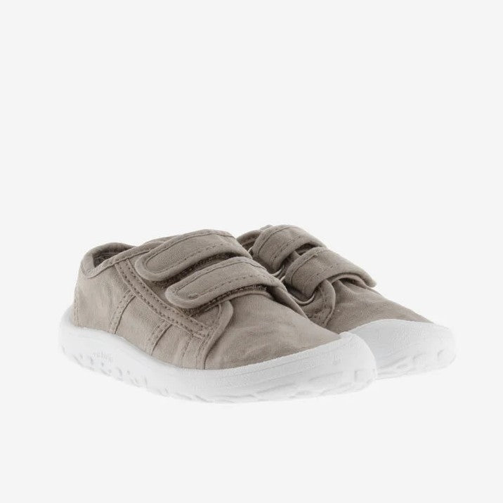 Sapatilha de Lona Velcro Beje - Victoria