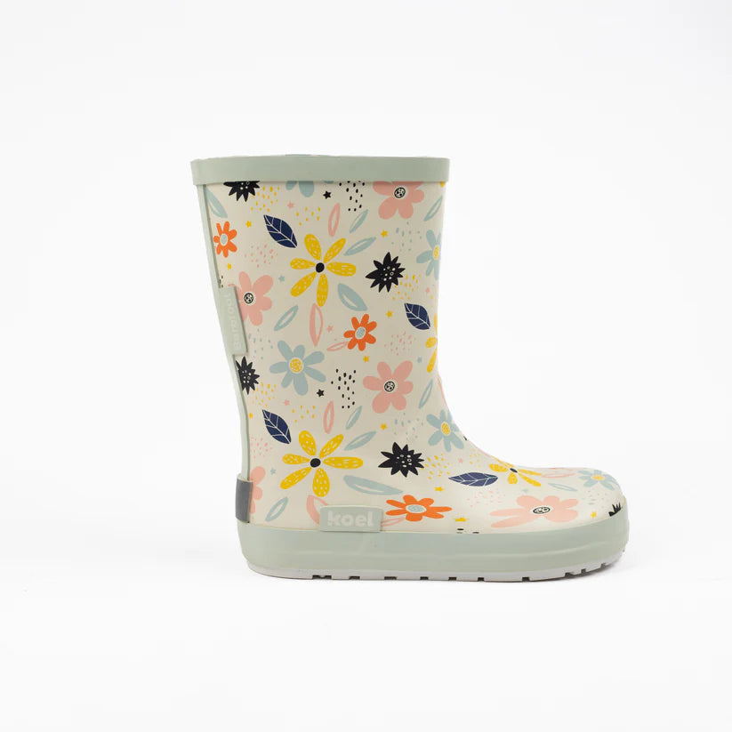 Galochas Wellie White Flowers  - Koel