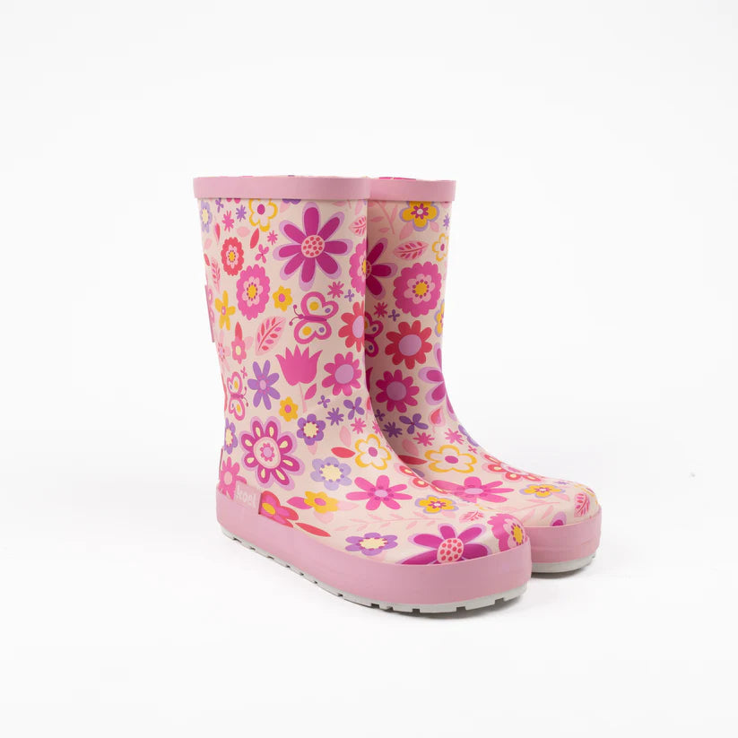 Galochas Wellie Fuchsia Flowers  - Koel