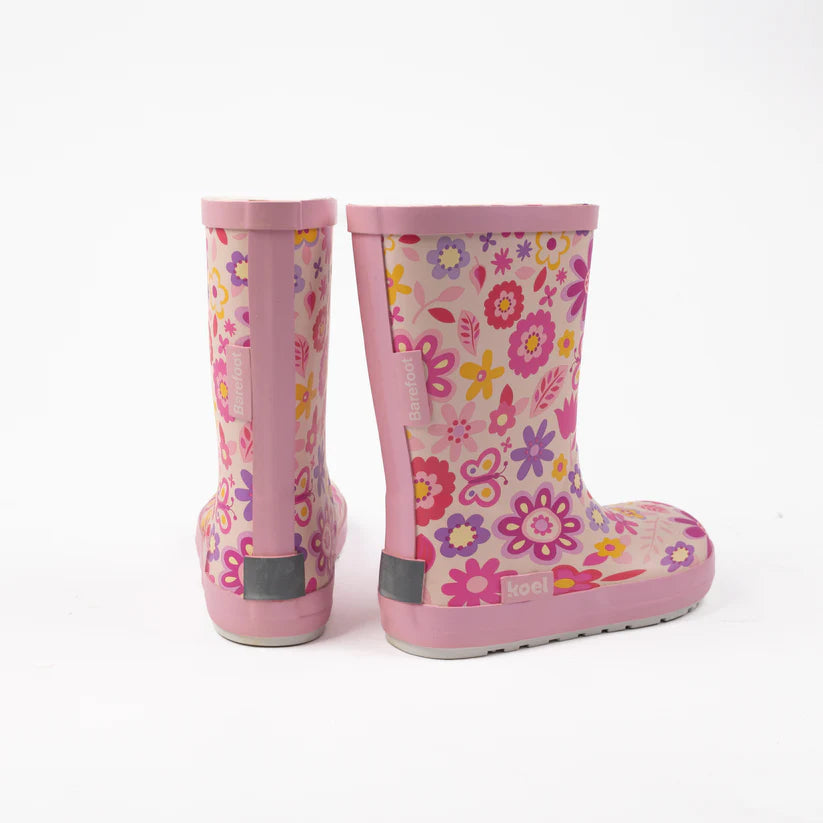 Galochas Wellie Fuchsia Flowers  - Koel