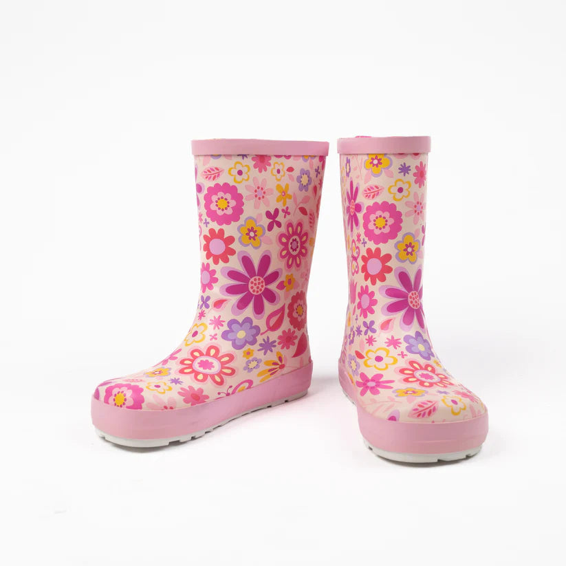Galochas Wellie Fuchsia Flowers  - Koel