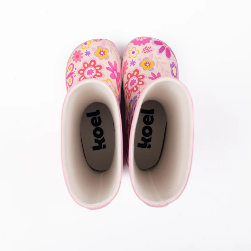 Galochas Wellie Fuchsia Flowers  - Koel