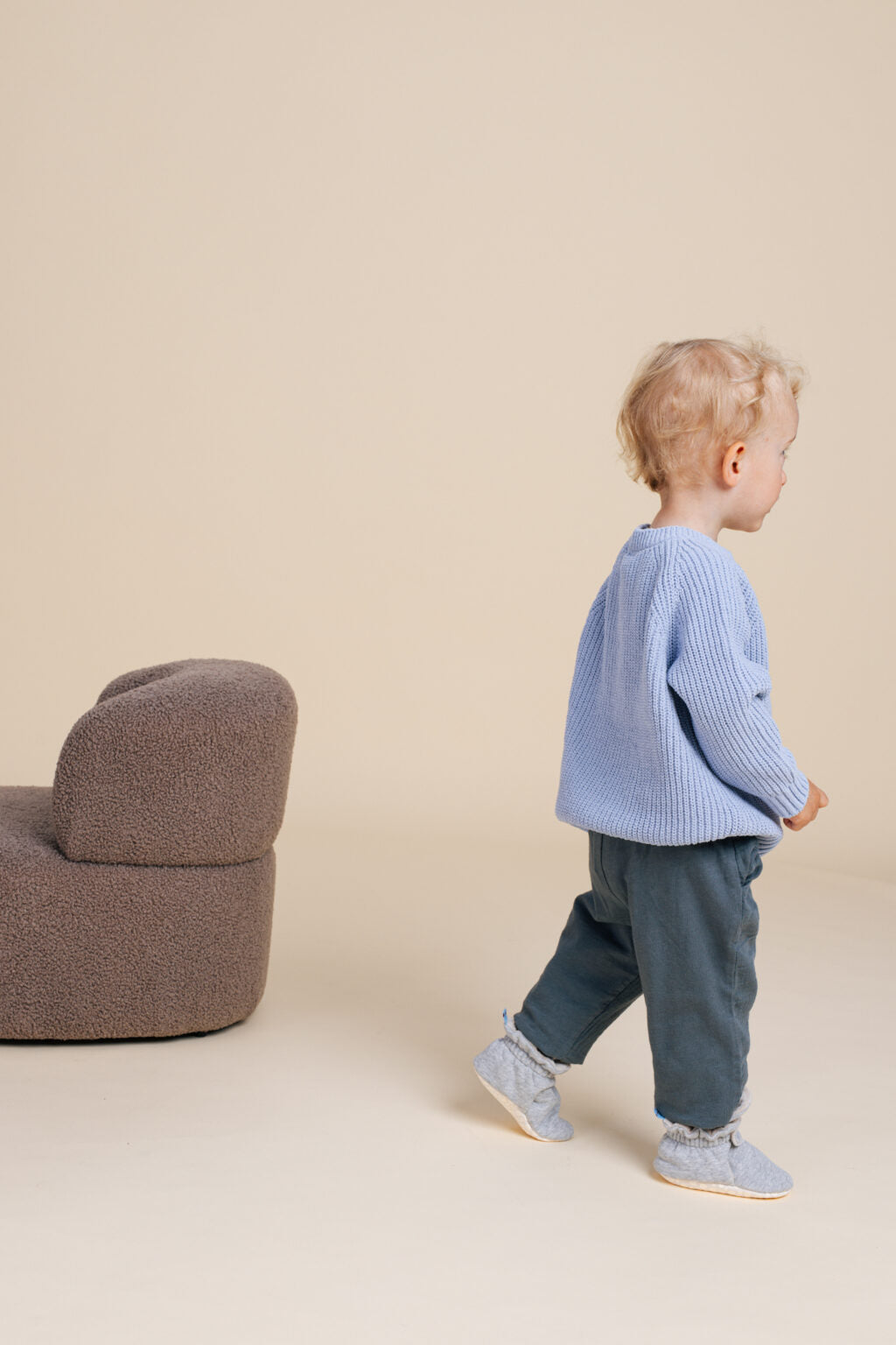 Baby Booties Fluffy Silver Pavlova (Inverno) - Zás Trás for Babies