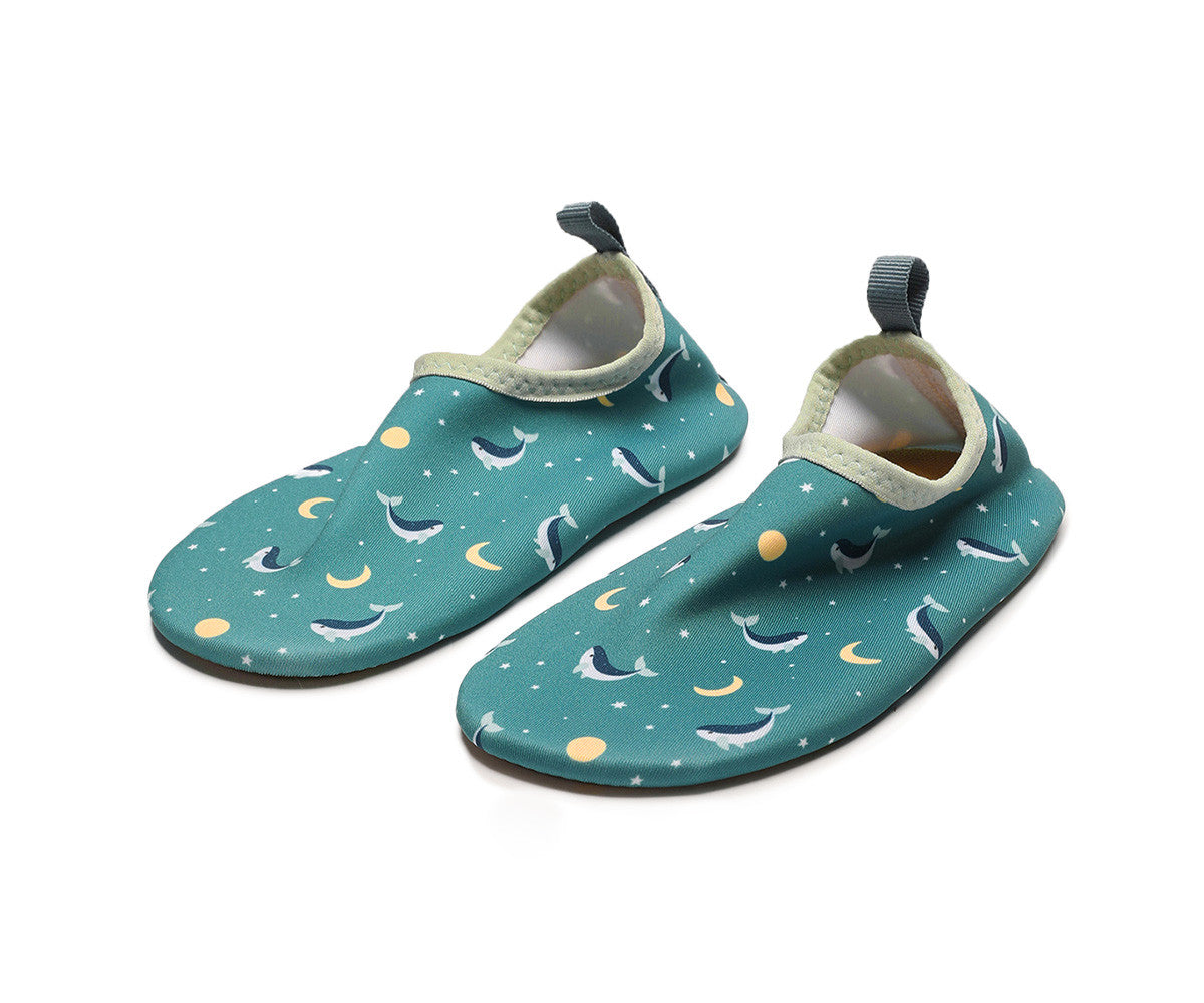 Sapatinhos de Praia Monnëka Whale teal - Monnëka