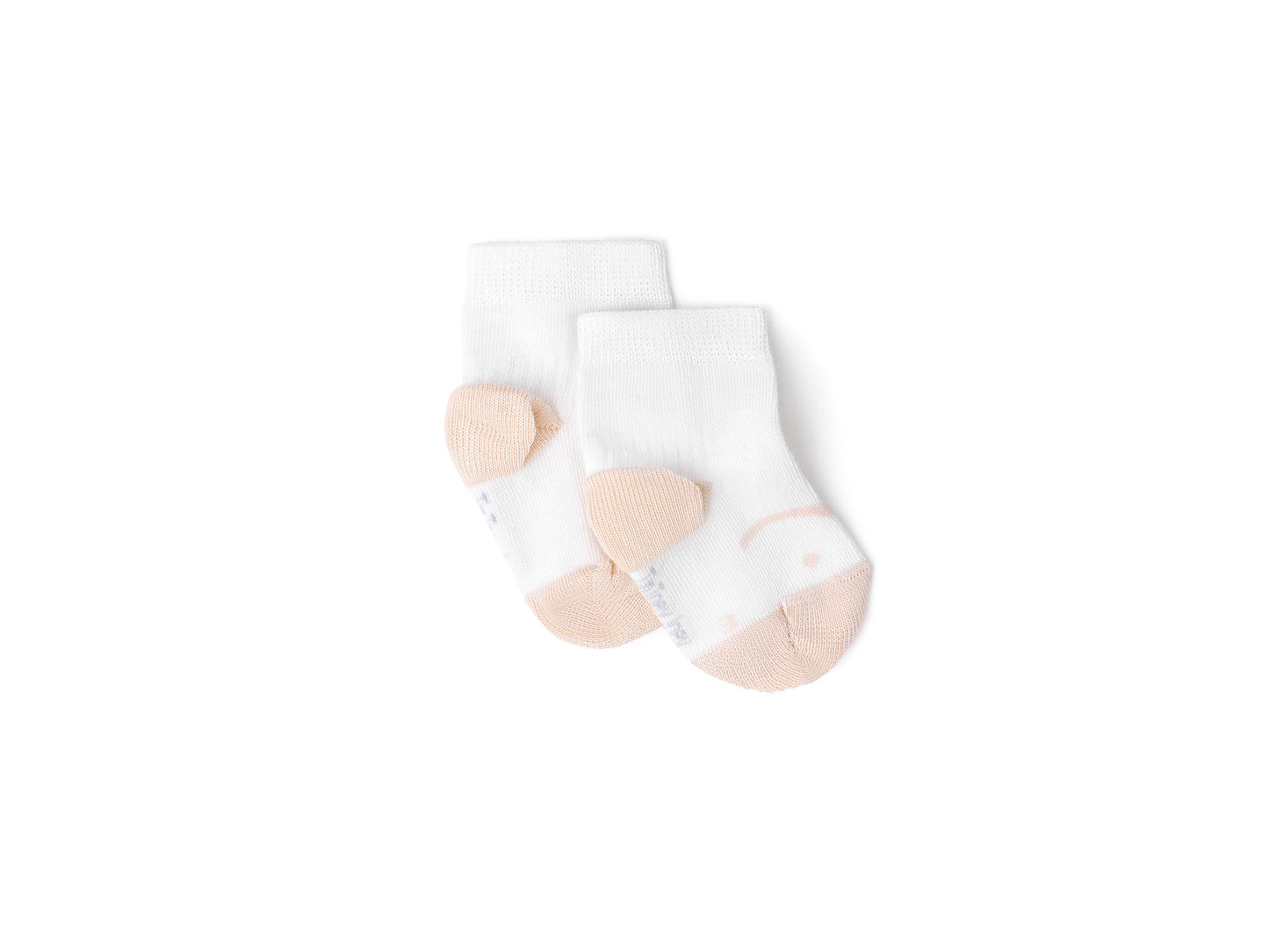Kit de 3 Meias Barefoot Off White/Natural - Tip Toey Joey