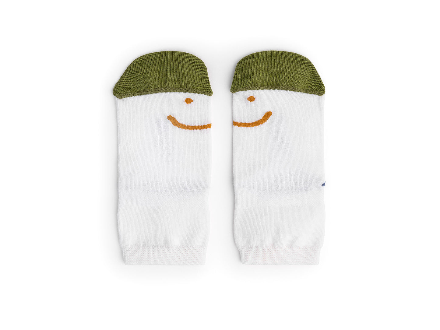 Kit de 3 Meias Barefoot Azul/Mostarda/Verde - Tip Toey Joey