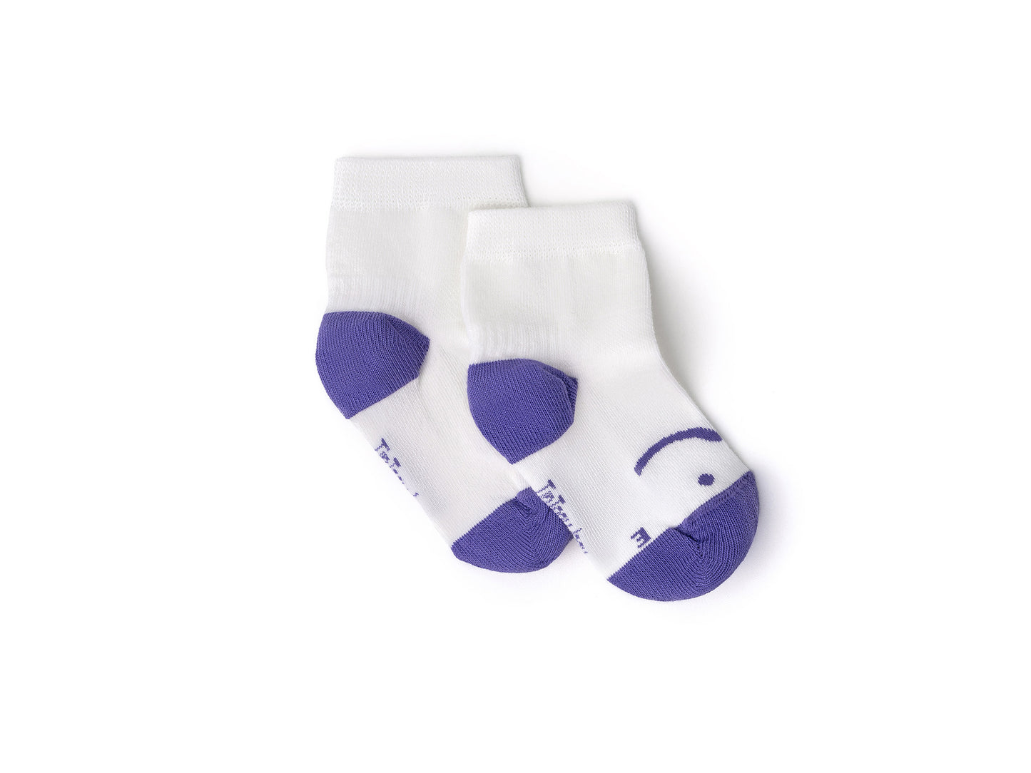 Kit de 3 Meias Barefoot Off White/Rosa/Violeta - Tip Toey Joey