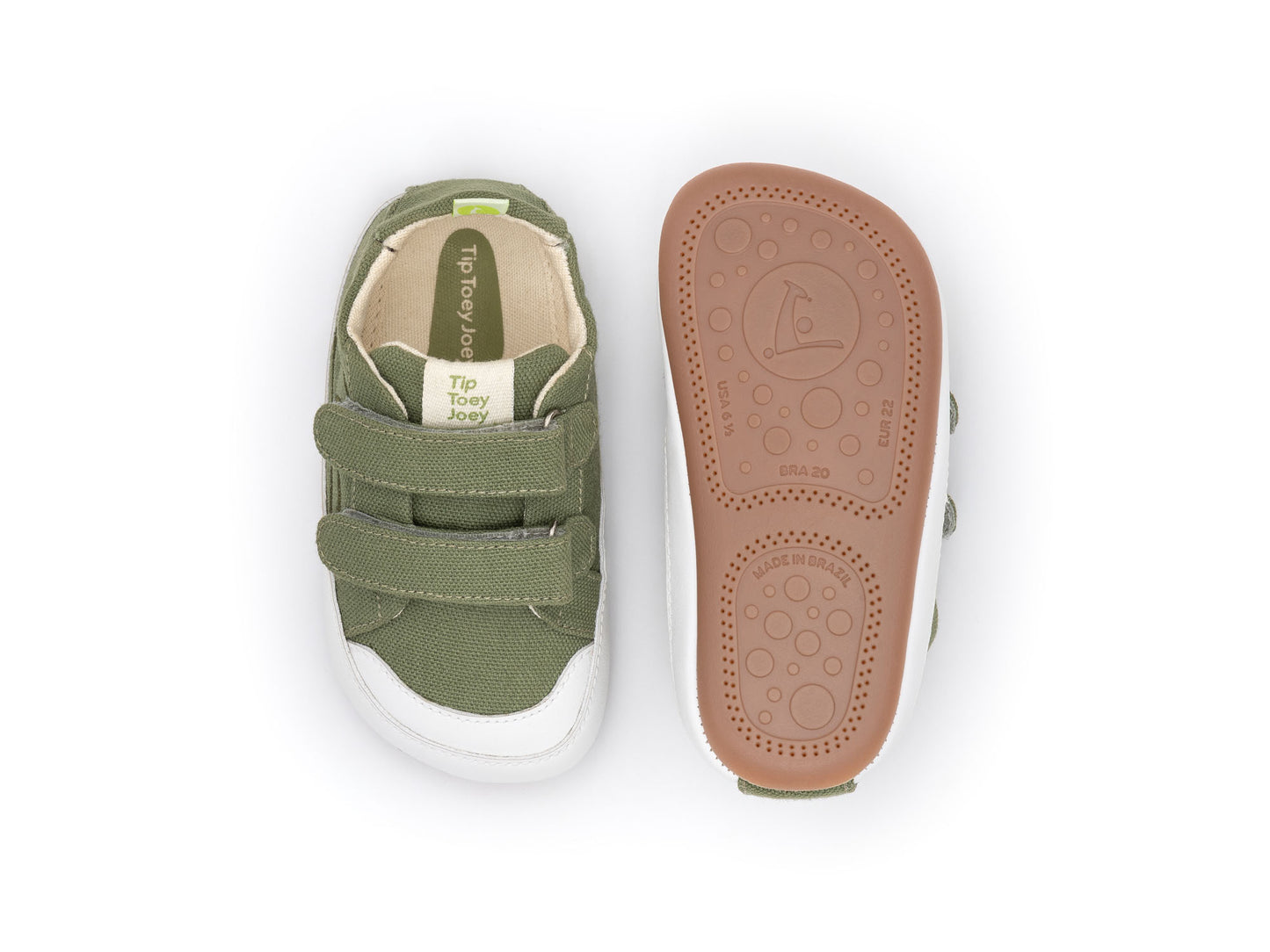 Ténis Bossy Green Pistache (Lona Vegan) - Tip Toey Joey