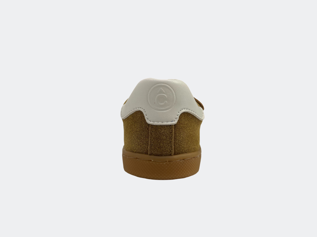 Ténis Cow Suede Tabaco/Blanco - Coqueflex