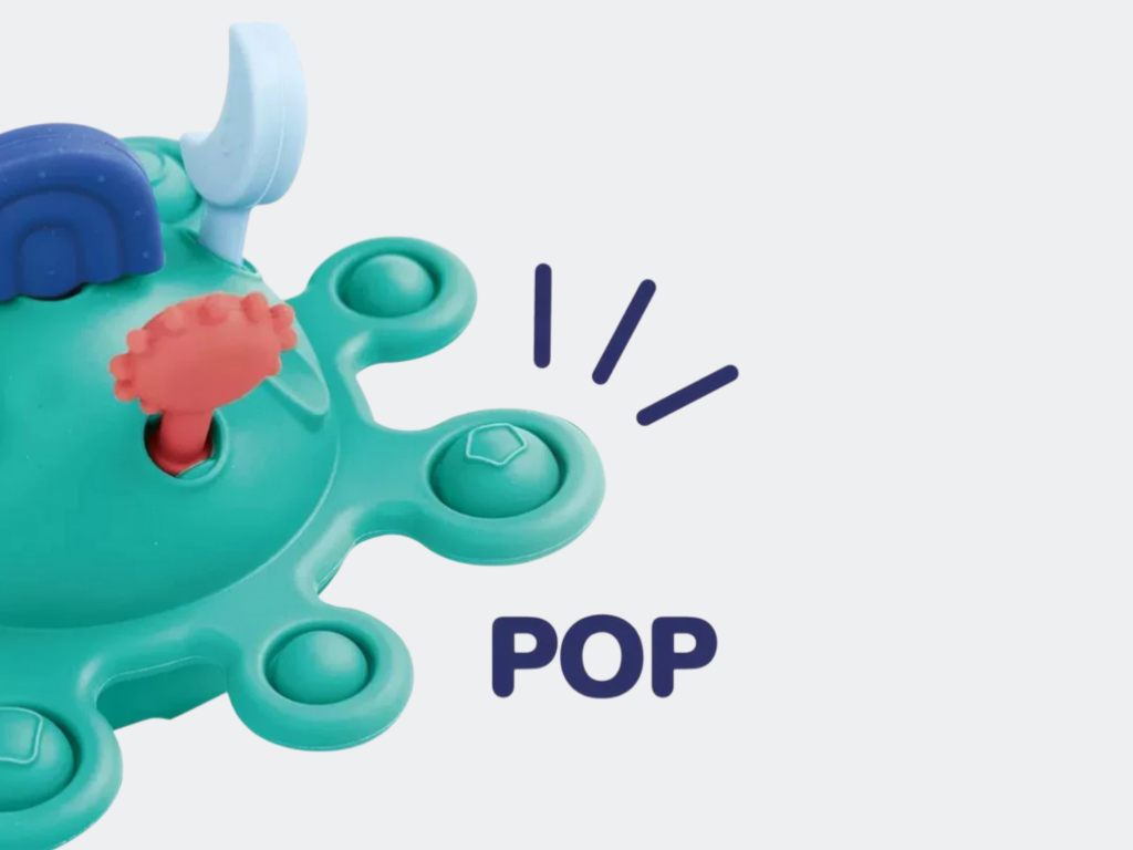 Brinquedo Sensorial para Puxar com Pop It - LUDI