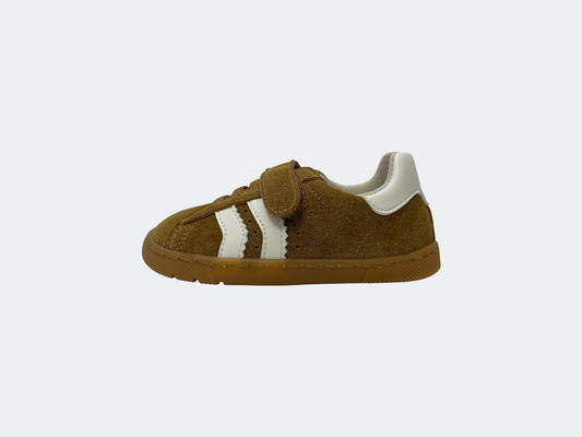 Ténis Cow Suede Tabaco/Blanco - Coqueflex