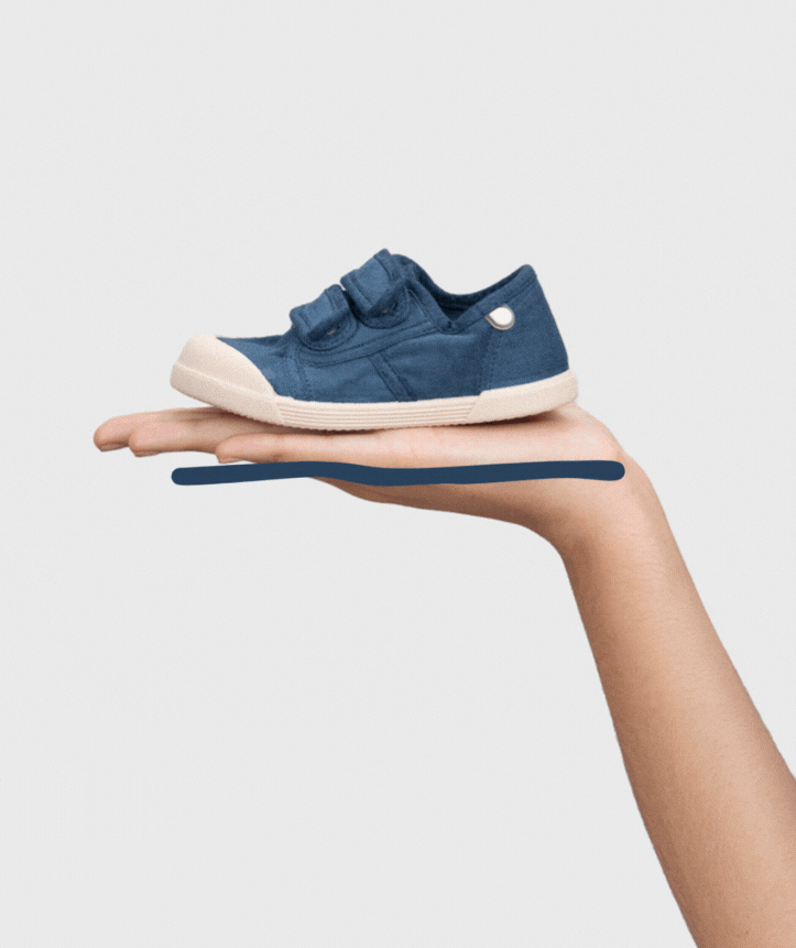 Ténis de Lona Velcro Azul Marinho - Igor