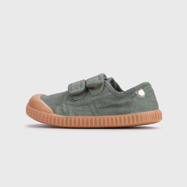 Ténis de Lona Velcro Berri BRF Caramelo Kaki - Igor