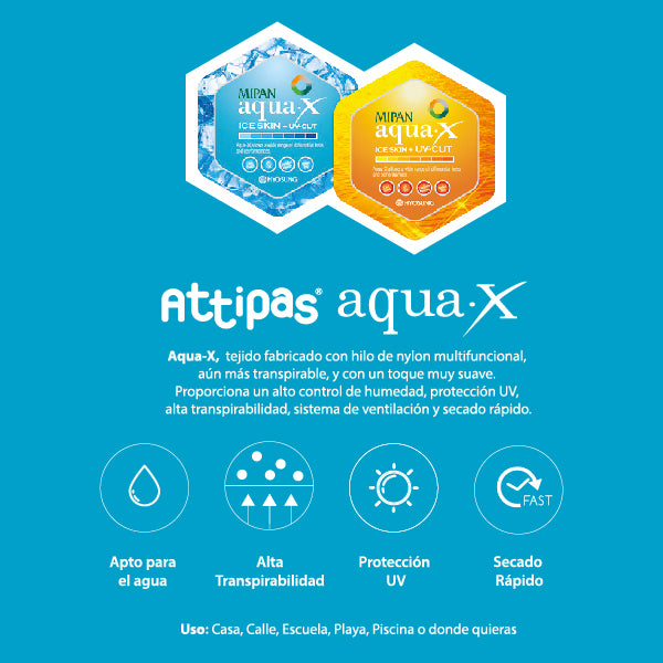 Attipas Gradation Mint - Tecido Aqua-X - Verão