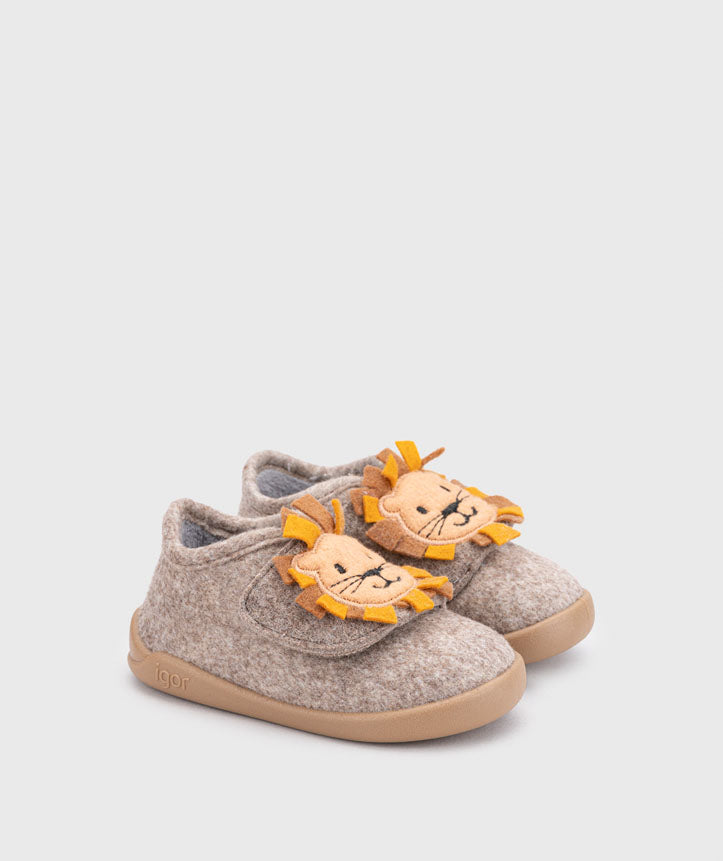 Pantufas Homie Leon Taupe - Igor