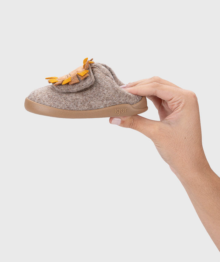 Pantufas Homie Leon Taupe - Igor