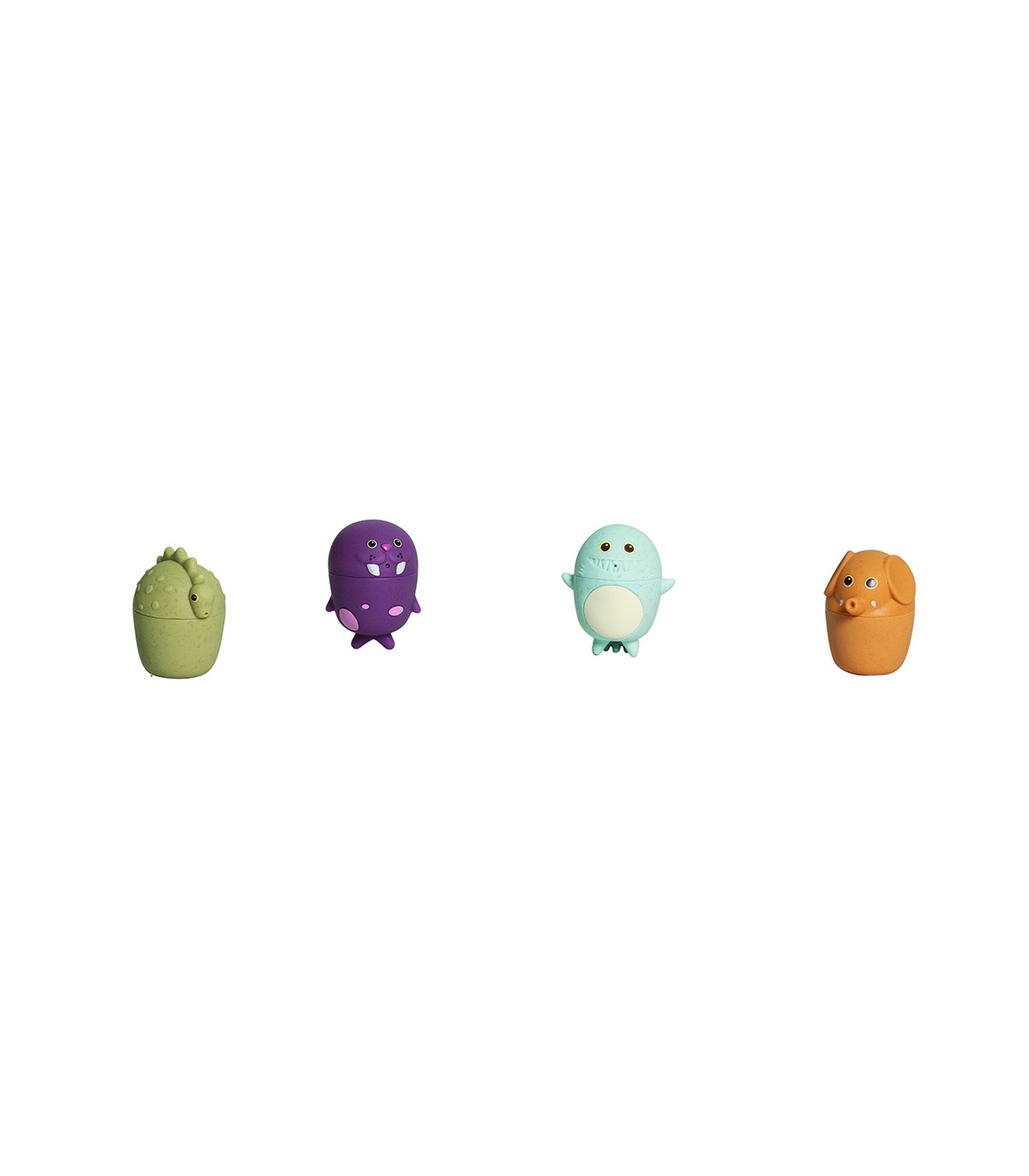 Bolsa com 4 brinquedos de banho removíveis Amigos - Olmitos