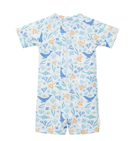 Fato de Banho | Manga Curta | Ocean Dreams Blue- Little Dutch