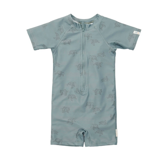 Fato de Banho | Manga Curta Folhos | Turtle Island- Little Dutch