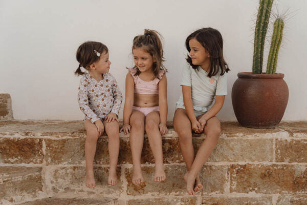 Fato de Banho | Manga Comprida Folhos | Vintage Little Flowers- Little Dutch