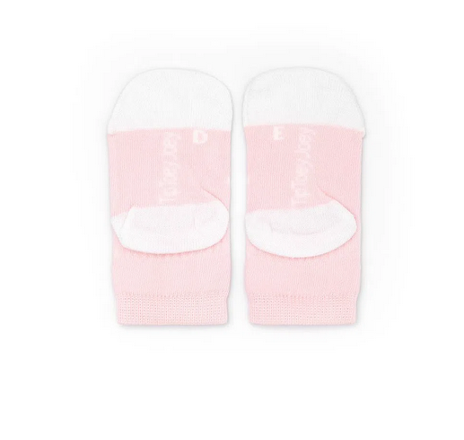 Meias Bebé Respeitadoras Smile - Rosa e Branco
