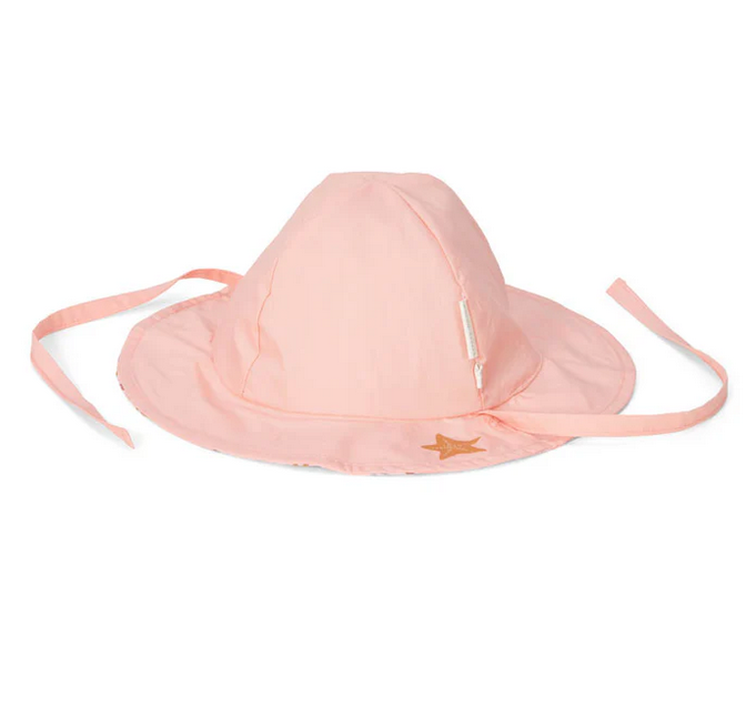Chapéu de Verão Reversivel – Starfish Pink / Ocean Dreams Pink- Little Dutch