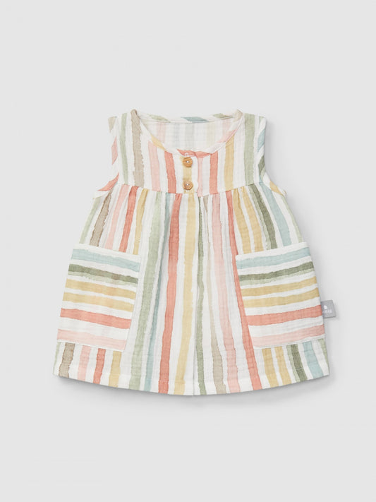 Vestido de Riscas Multicolor - Snug