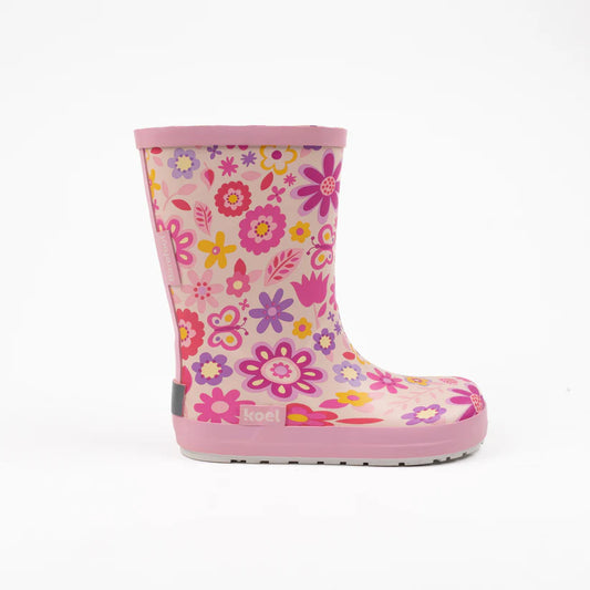 Galochas Wellie Fuchsia Flowers  - Koel