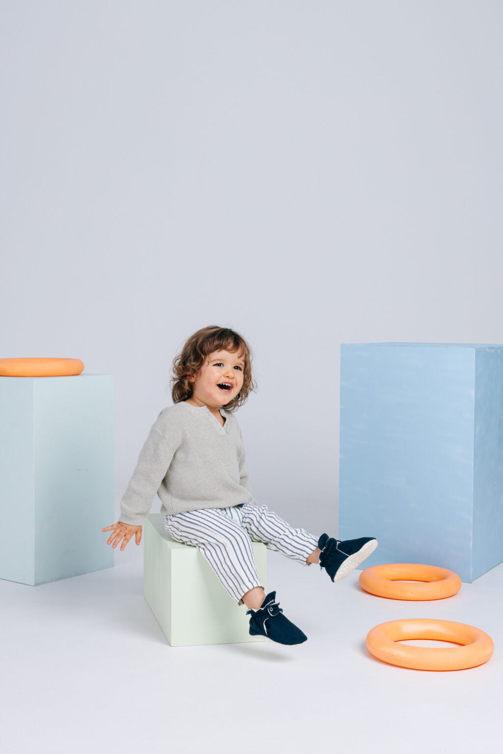 Baby Booties Blue Cake Pop (Inverno) - Zás Trás for Babies