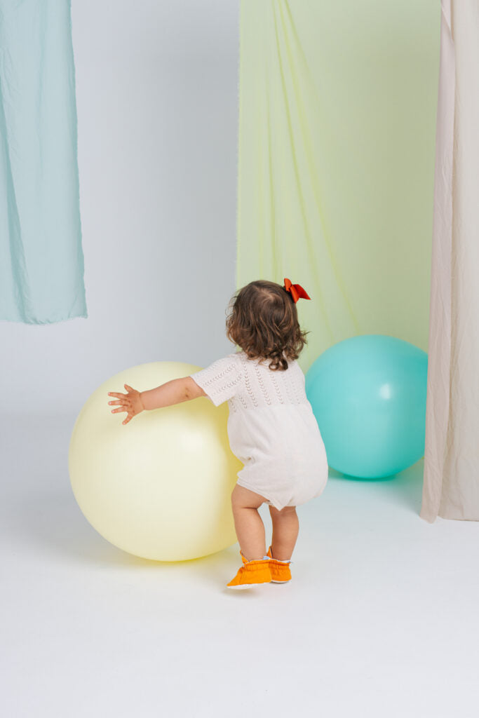 Baby Booties Orange Cake (Verão) - Zás Trás for Babies