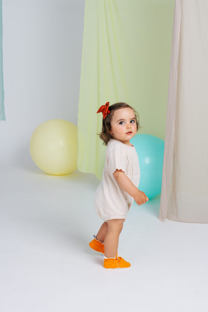 Baby Booties Orange Cake (Verão) - Zás Trás for Babies