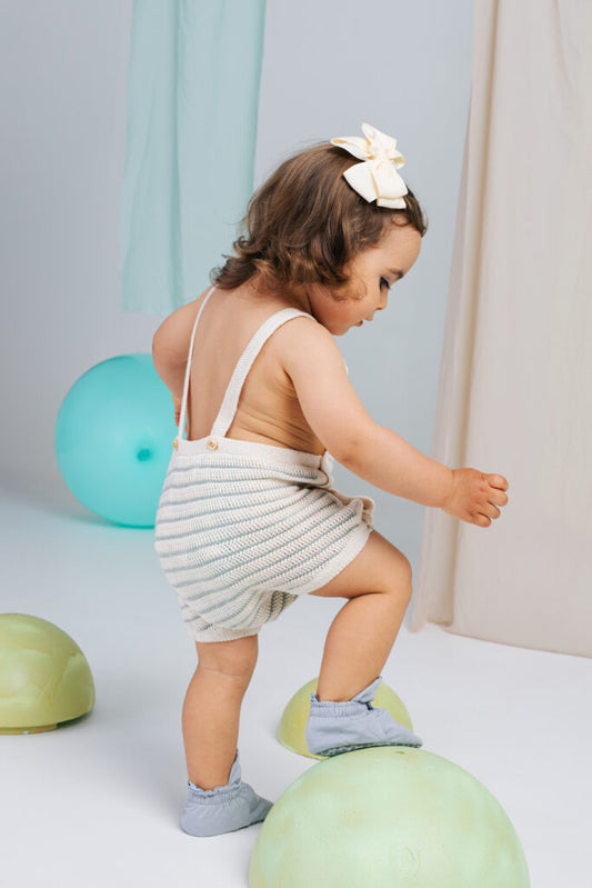 Baby Booties Silver Macaron (Verão)  - Zás Trás for Babies