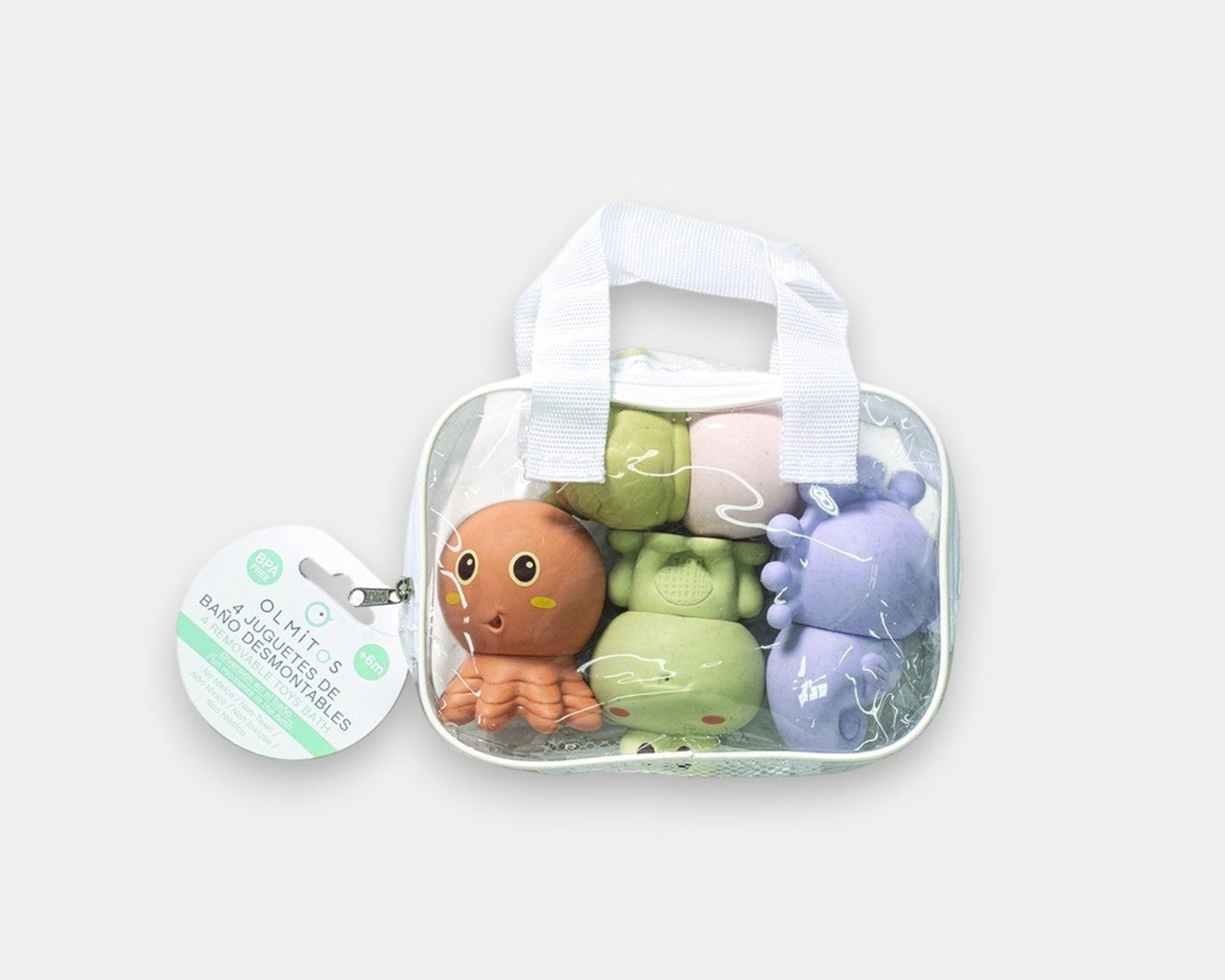 Bolsa com 4 Brinquedos de Banho Removíveis Seja - Olmitos