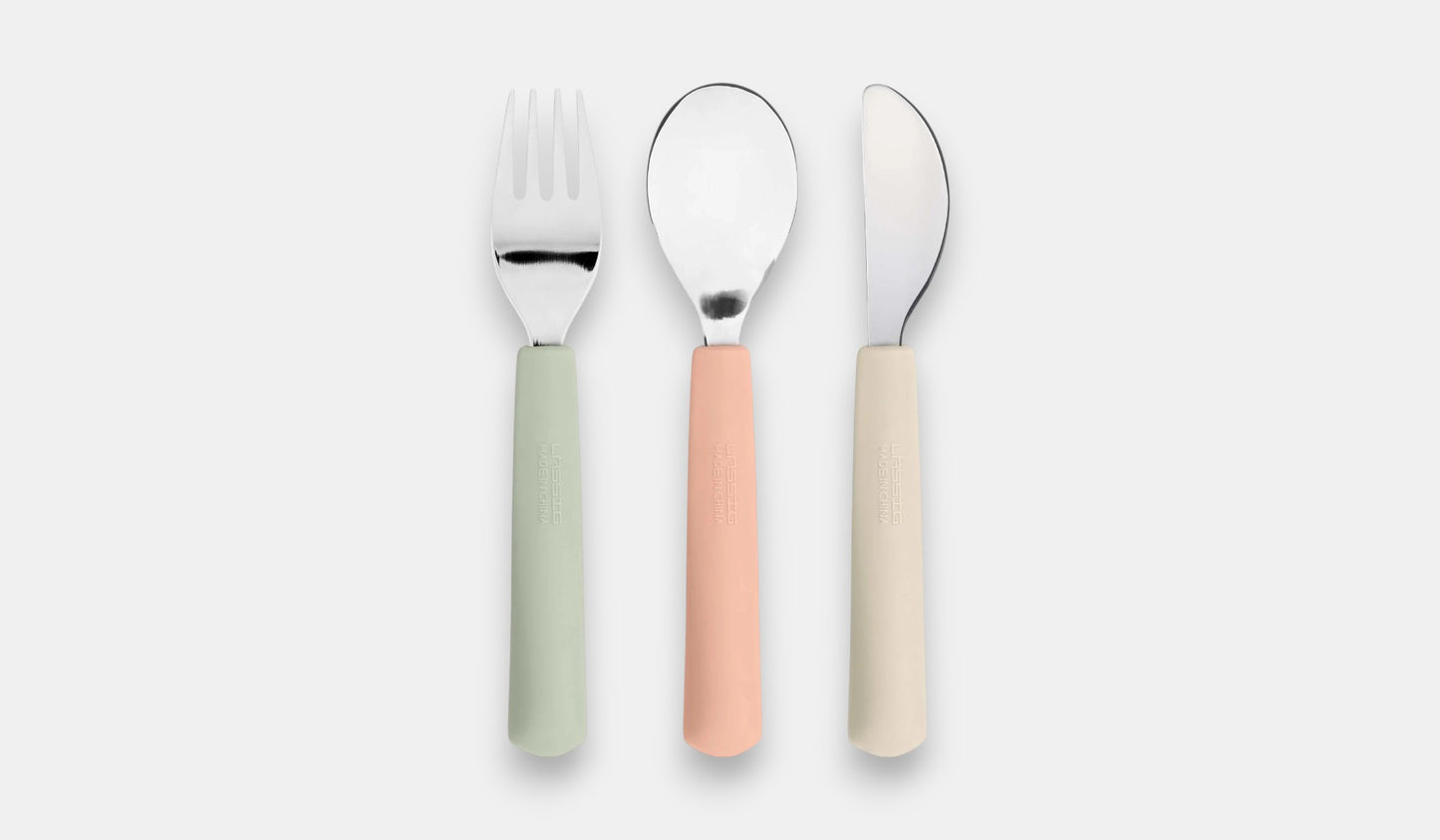 Conjunto de Talheres com Cabo de Silicone Happy Fruits Cherry - Lässig