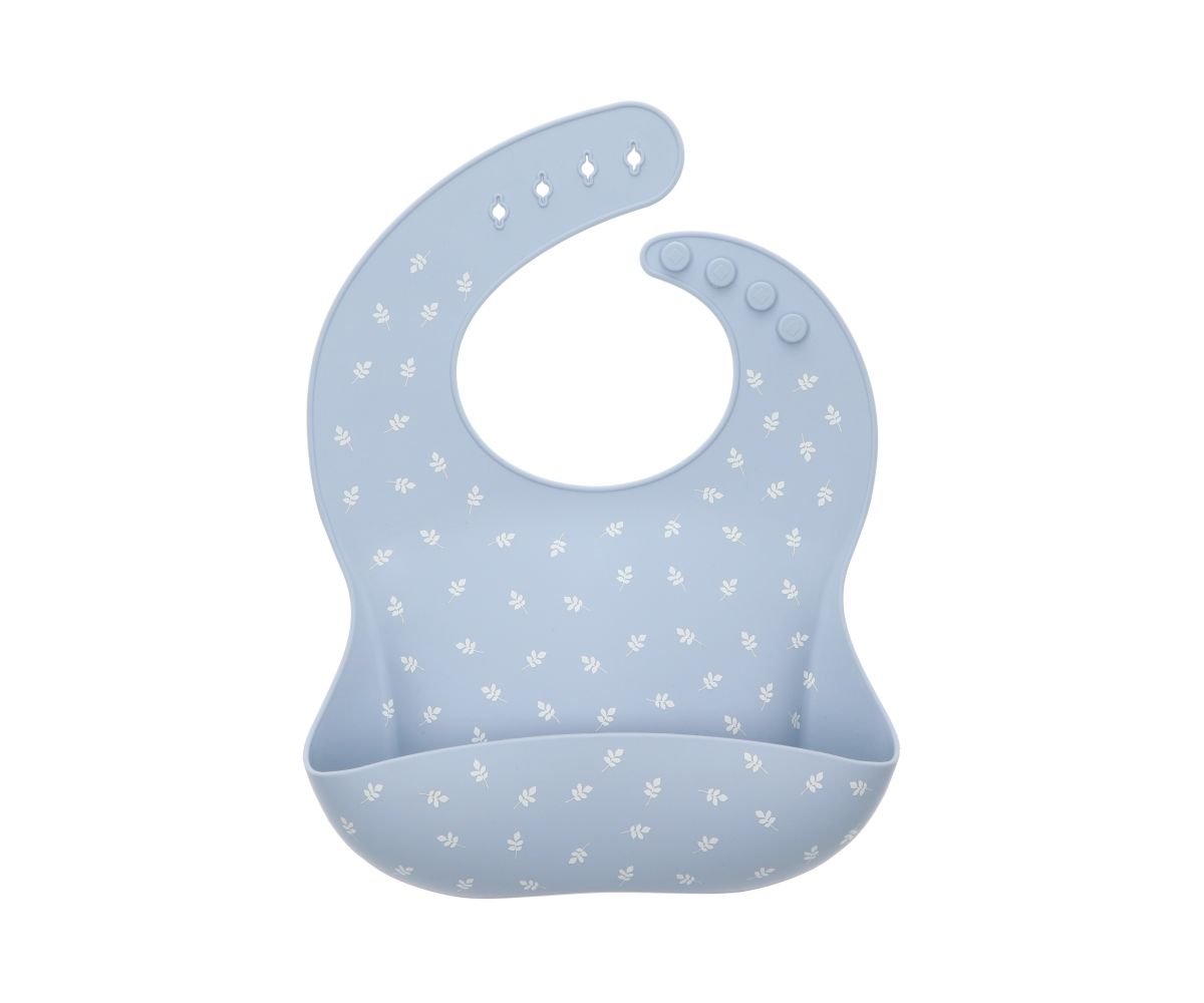 Babete de Silicone Leaves Blue - Tutete