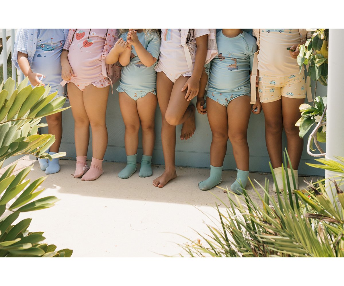 Meias Anti-derrapantes Piscina Verde - Monnëka