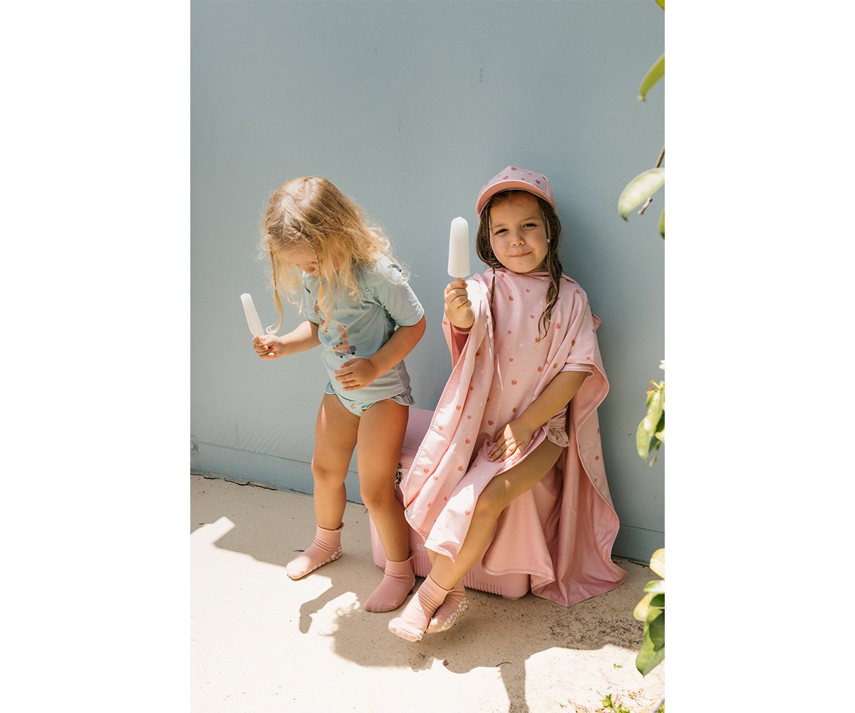 Meias Anti-derrapantes Piscina Rosa - Monnëka