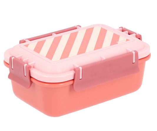Lancheira Bento Stripes Bloom & Blush - Monnëka