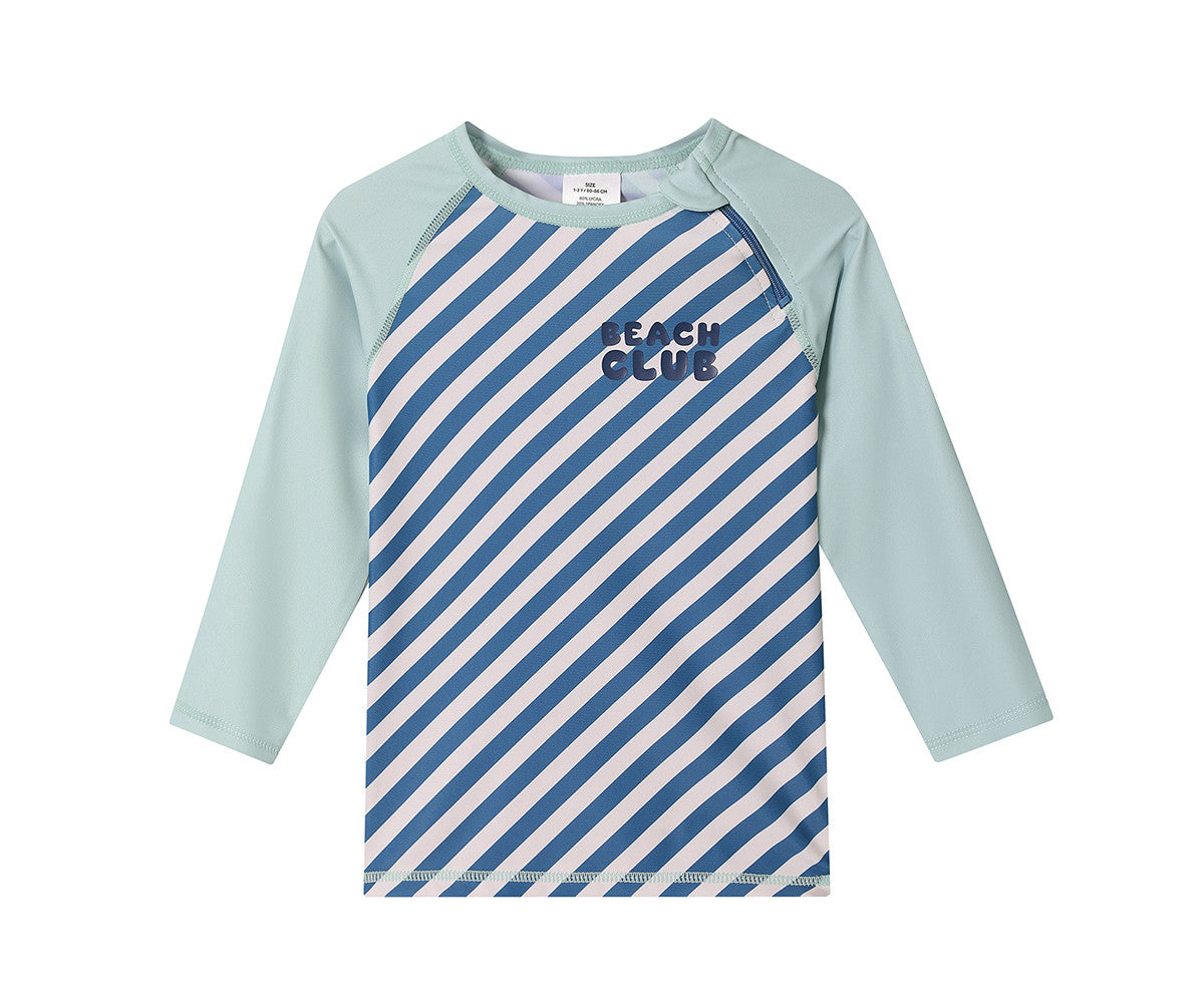 Camisola de proteção solar de manga comprida Stripes Blues & Beyond - Monnëka