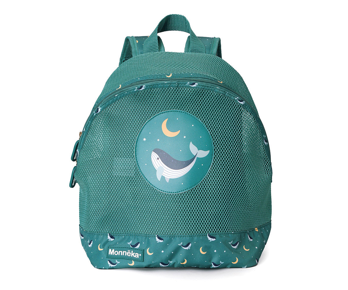 Mochila Infantil Anti-Areia Whale Teal - Monnëka