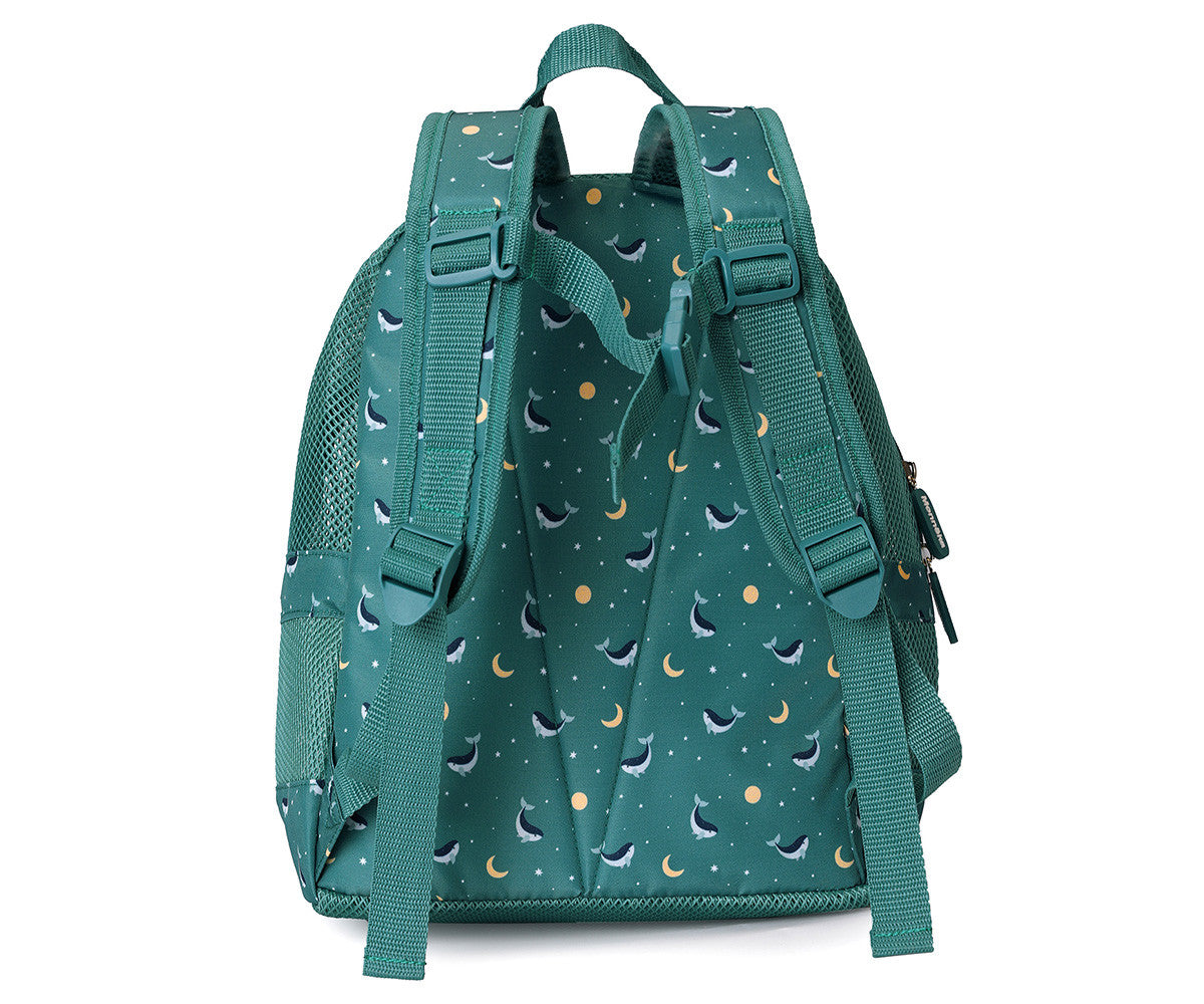 Mochila Infantil Anti-Areia Whale Teal - Monnëka