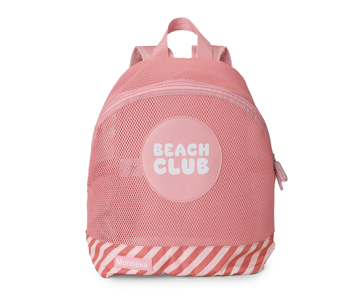 Mochila Infantil Anti-Areia Stripes Bloom & Blush - Monnëka
