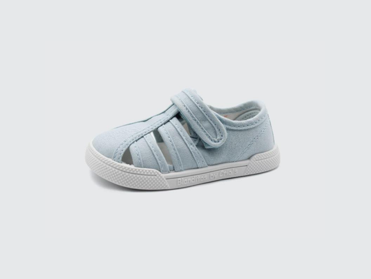 Sandália Lona Mango Azul  - Blanditos