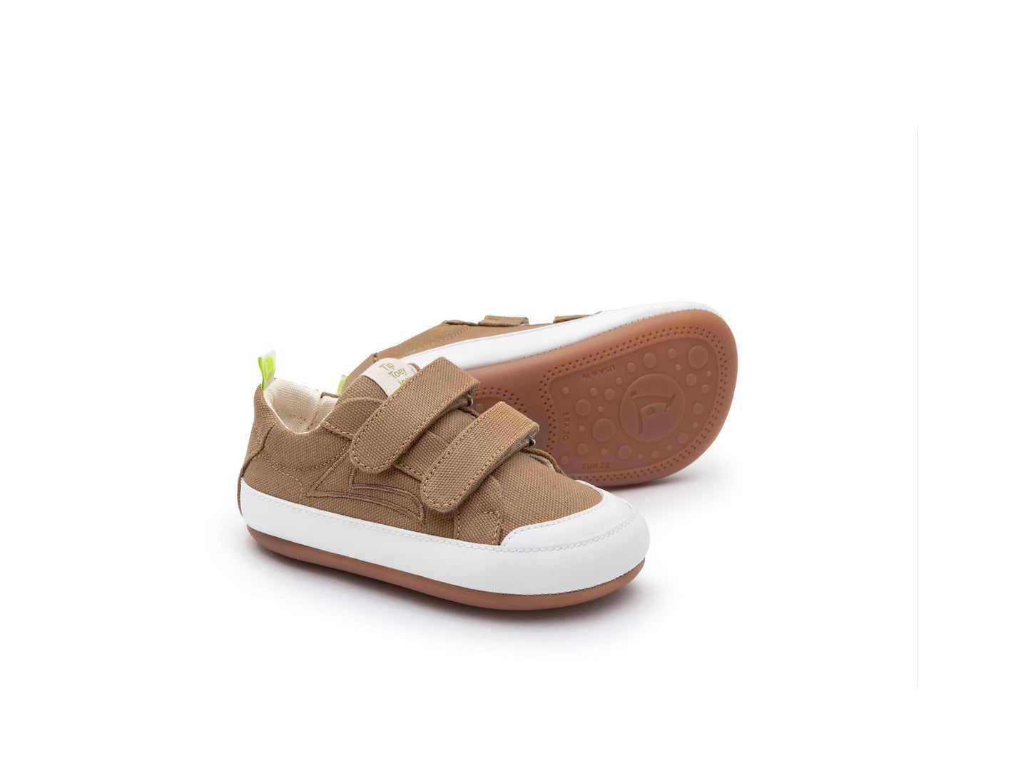 Ténis Bossy Green Amendoa (Lona Vegan) - Tip Toey Joey