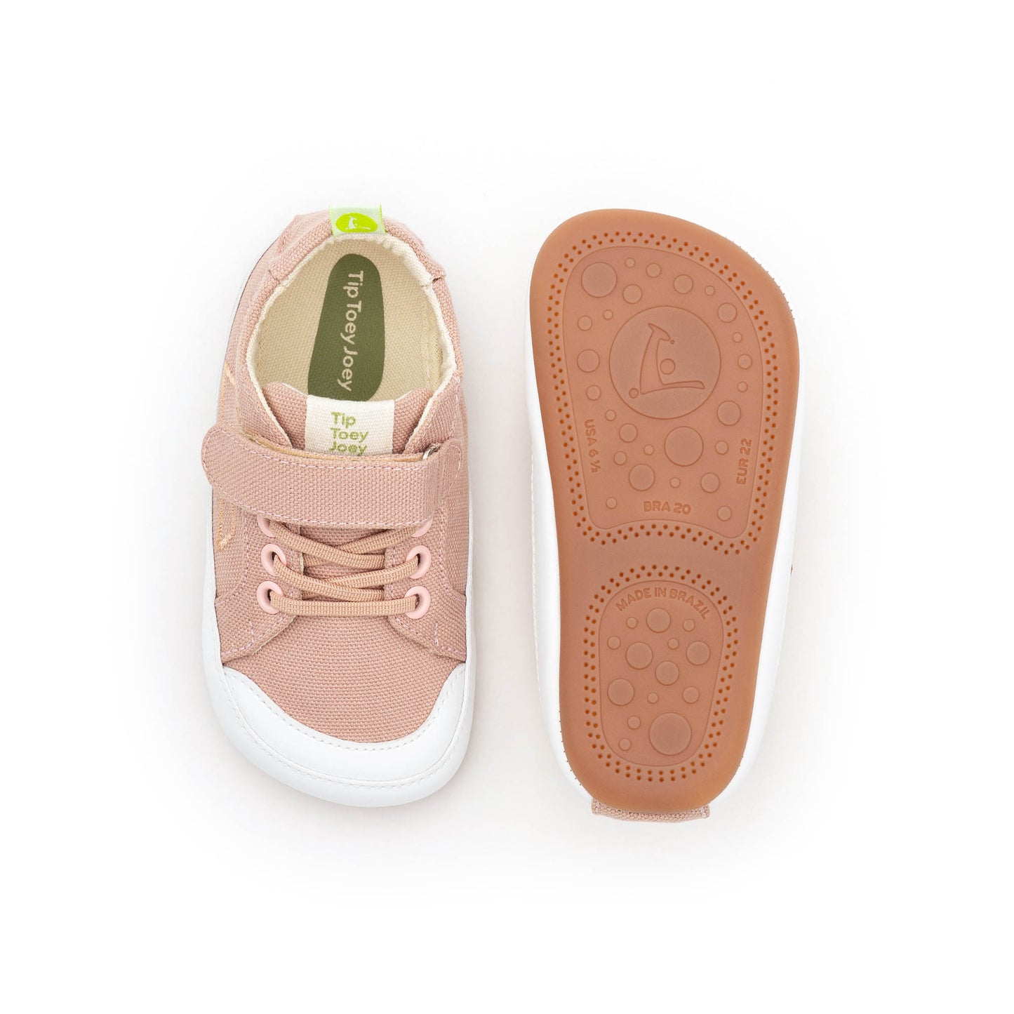 Ténis Dash Green Rosa Quartzo (Lona) - Tip Toey Joey