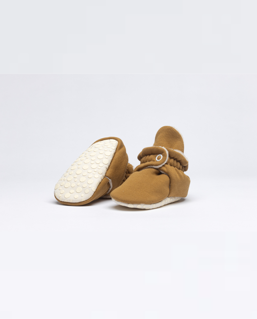 Baby Booties Fluffy Honey Mustard (Inverno) - Zás Trás for Babies