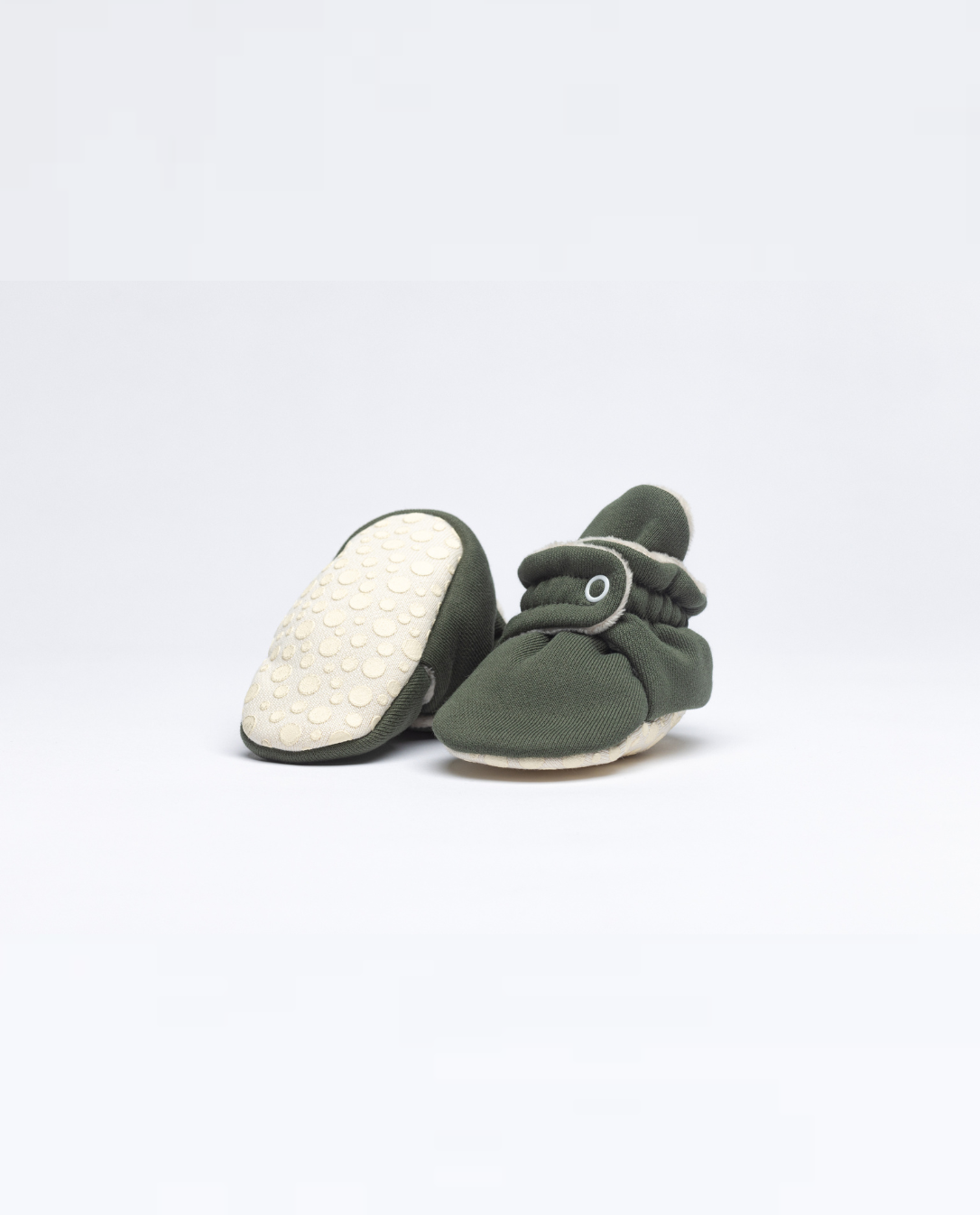 Baby Booties Fluffy Olive Treat (Inverno) - Zás Trás for Babies
