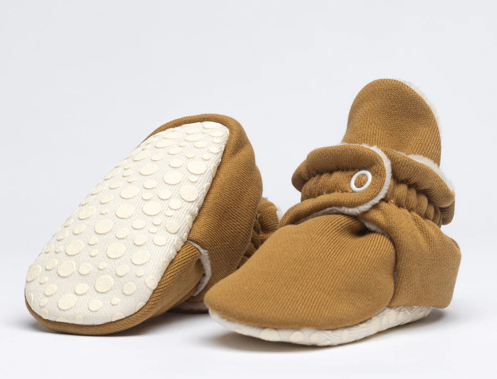 Baby Booties Fluffy Honey Mustard (Inverno) - Zás Trás for Babies